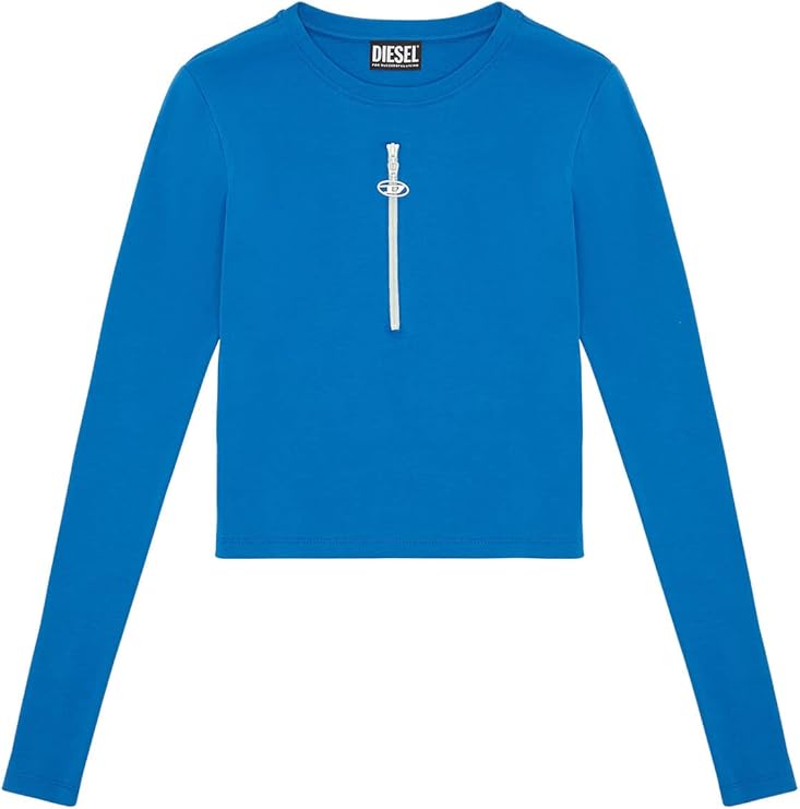 DIESEL M-ANAHEIM Dロゴ リブTシャツ ブルー DIESEL M-ANAHEIM Dロゴ リブTシャツ ブルー DIESEL M-Anaheim